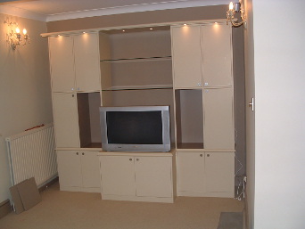 Cream TV cabinet