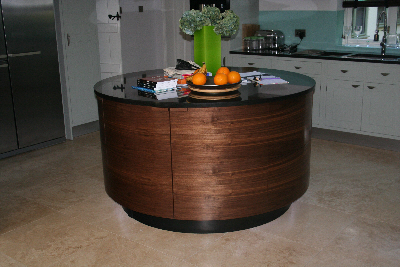 Kitchen island with granite top