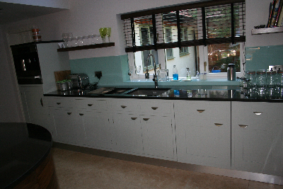 Standard sprayed kitchen cupboards